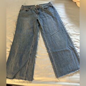 Fashion Nova Women's Blue Wide-Leg Jeans